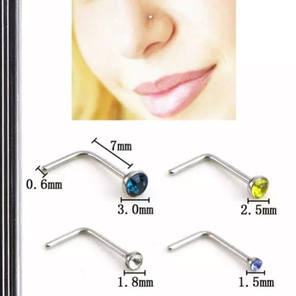 L Shape Nose Ring - Picture 4 of 4